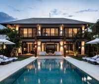 Villa Gendang, Pool at sunset